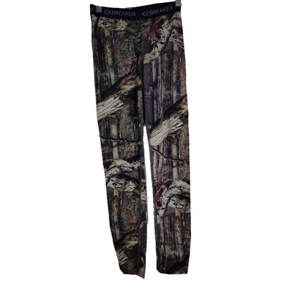 Icebreaker Merino 200 Real Tree Camo Wool Men's Baselayer Pants Size XS - Picture 1 of 3